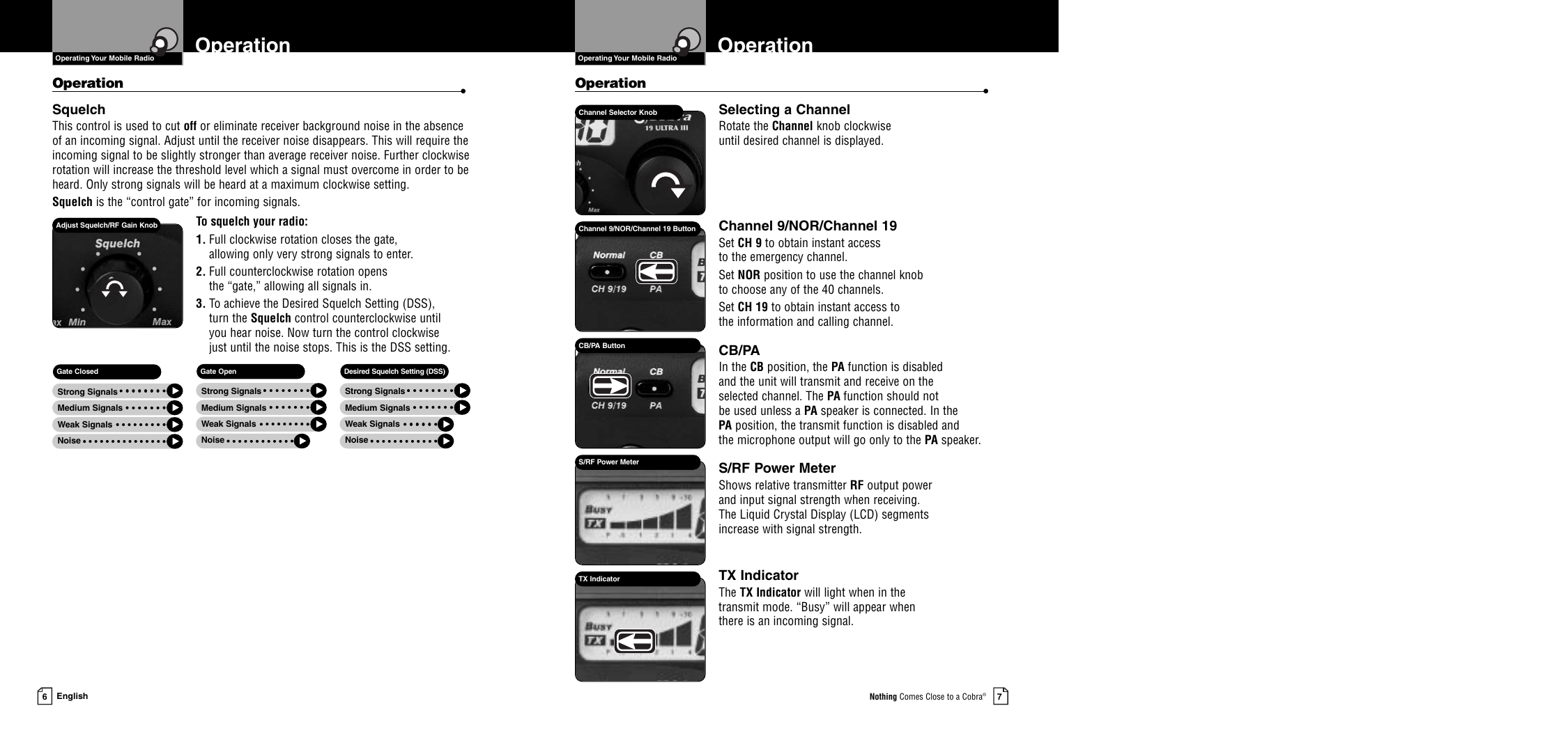 Page 6 of 11 - Cobra-Electronics Cobra-Electronics-19-Ultra-Iii-Product-Manual- 19DX-1  Cobra-electronics-19-ultra-iii-product-manual