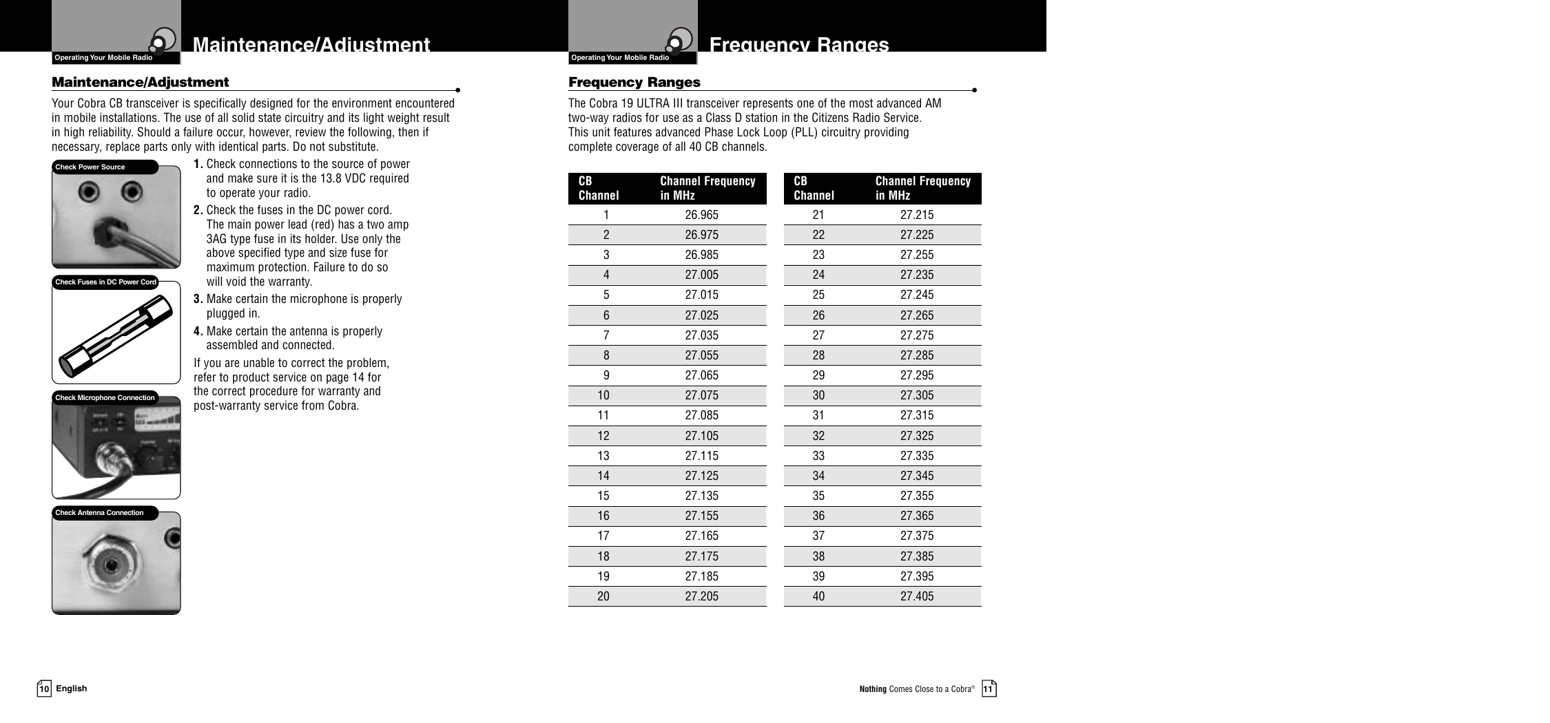 Page 8 of 11 - Cobra-Electronics Cobra-Electronics-19-Ultra-Iii-Product-Manual- 19DX-1  Cobra-electronics-19-ultra-iii-product-manual