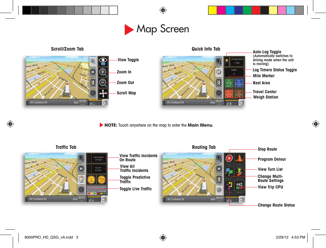 Page 3 of 8 - Cobra-Electronics Cobra-Electronics-8000-Pro-Hd-Quick-Start-Manual- 8000PRO_HD_QSG_vA  Cobra-electronics-8000-pro-hd-quick-start-manual
