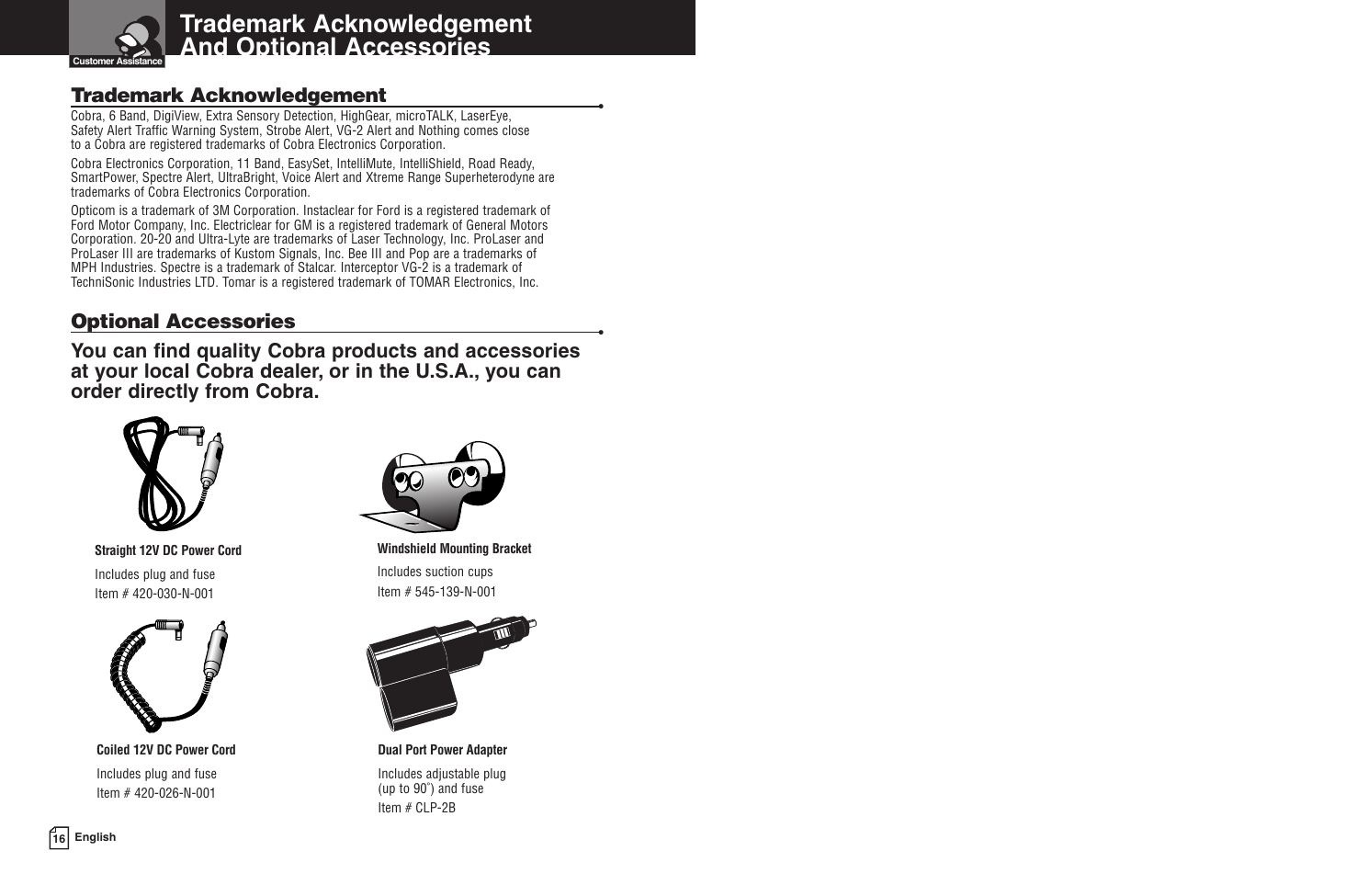 Page 11 of 11 - Cobra-Electronics Cobra-Electronics-Esd-8200-Operating-Instructions- 7000  Cobra-electronics-esd-8200-operating-instructions