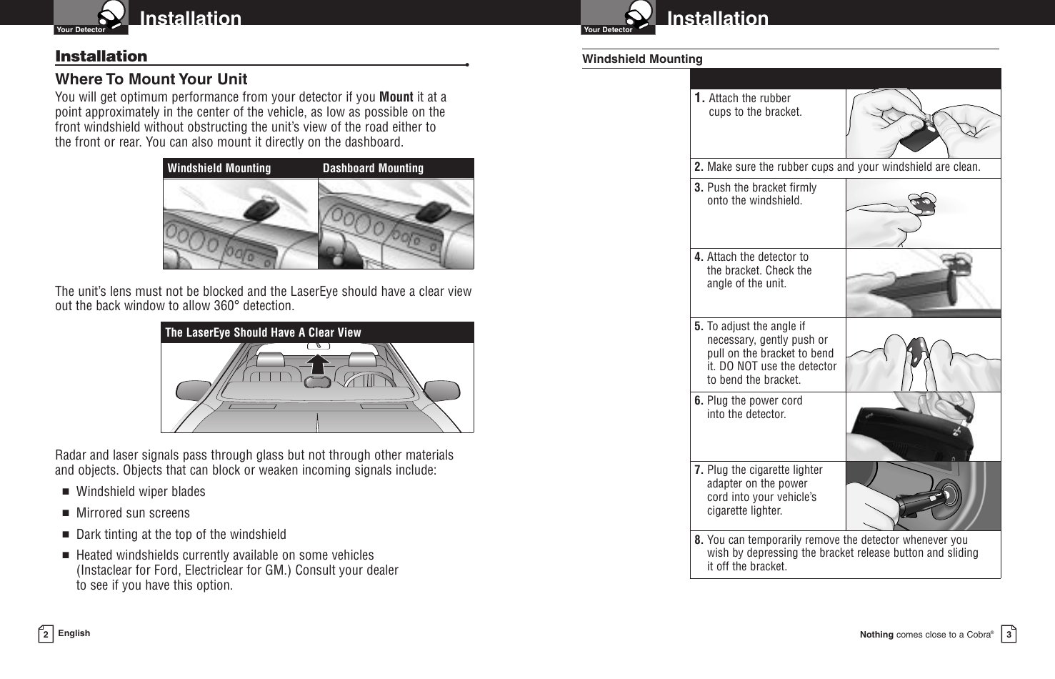 Page 4 of 11 - Cobra-Electronics Cobra-Electronics-Esd-8200-Operating-Instructions- 7000  Cobra-electronics-esd-8200-operating-instructions