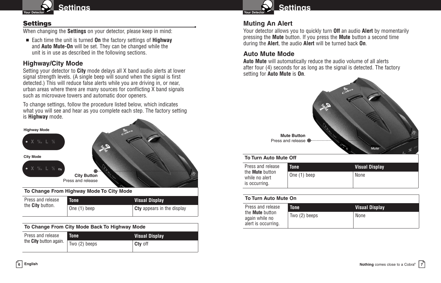 Page 6 of 11 - Cobra-Electronics Cobra-Electronics-Esd-8200-Operating-Instructions- 7000  Cobra-electronics-esd-8200-operating-instructions