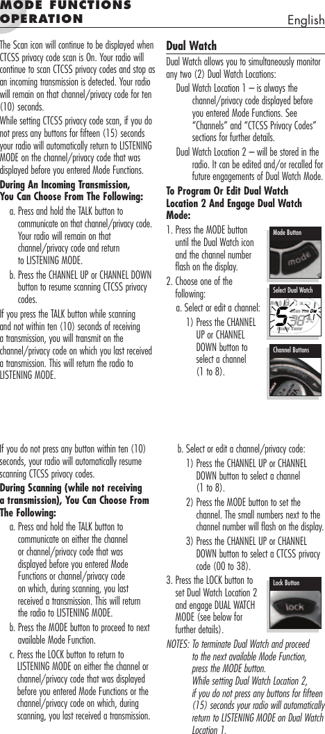 Page 6 of 9 - Cobra-Electronics Cobra-Electronics-Mt-750-Owners-Manual- MT725-British  Cobra-electronics-mt-750-owners-manual