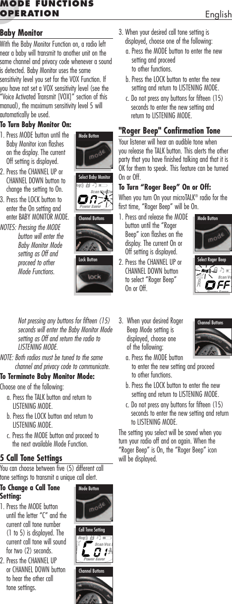 Page 8 of 9 - Cobra-Electronics Cobra-Electronics-Mt-750-Owners-Manual- MT725-British  Cobra-electronics-mt-750-owners-manual