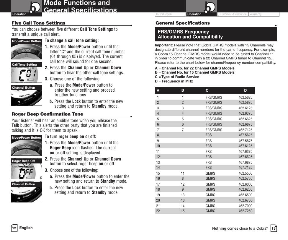 Page 9 of 11 - Cobra-Electronics Cobra-Electronics-Pr590Wx-Owners-Manual- 250WX  Cobra-electronics-pr590wx-owners-manual