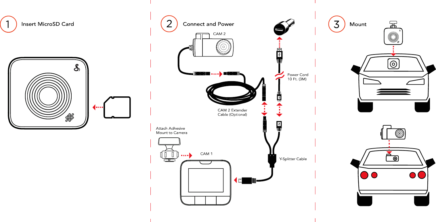 Page 2 of Cobra Electronics DASH2300 CAR DVR User Manual 