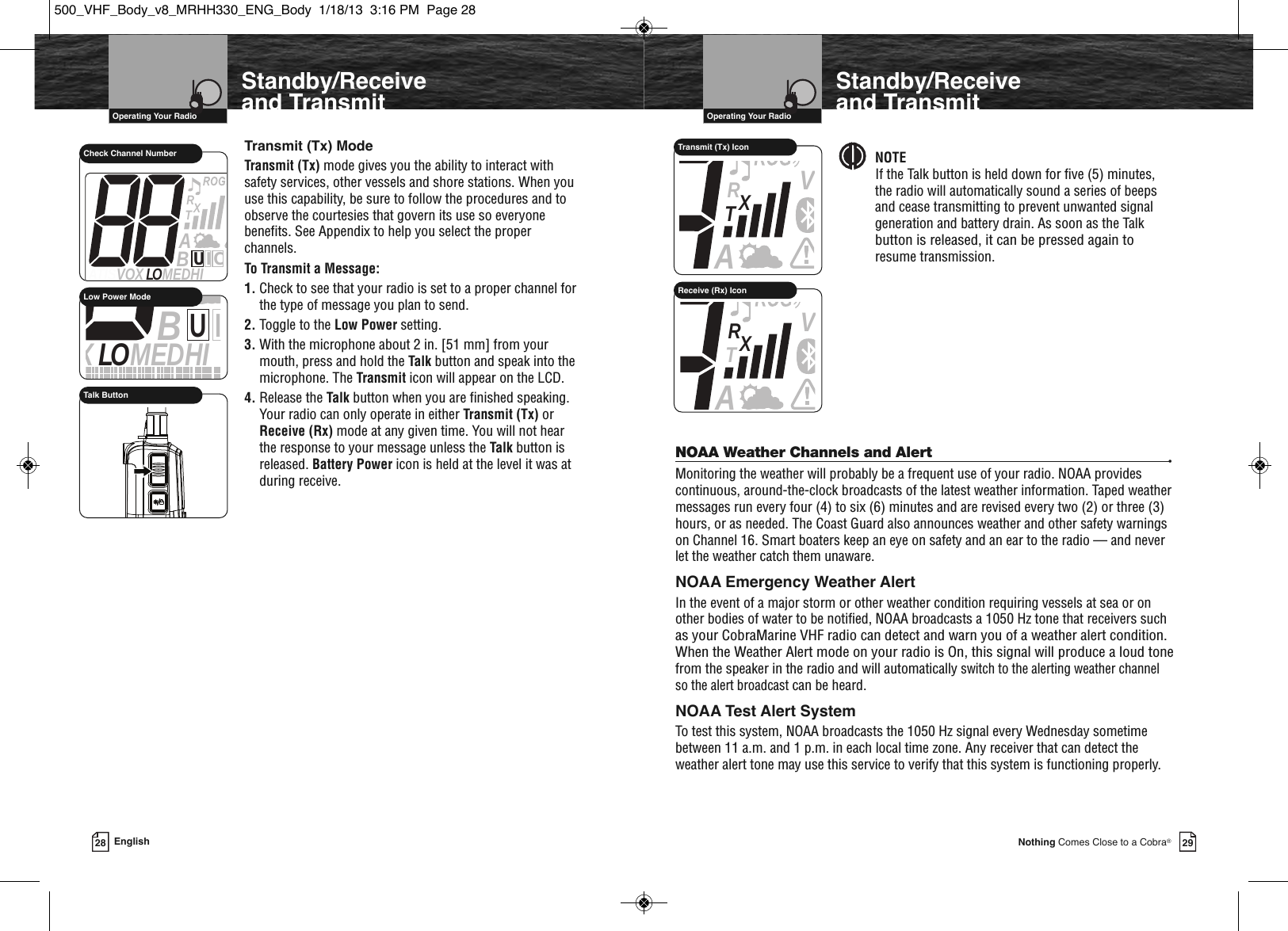 Page 17 of Cobra Electronics MRHH500 BT ACCESSORY IN MARINE RADIO User Manual MRHH330 ENG Body