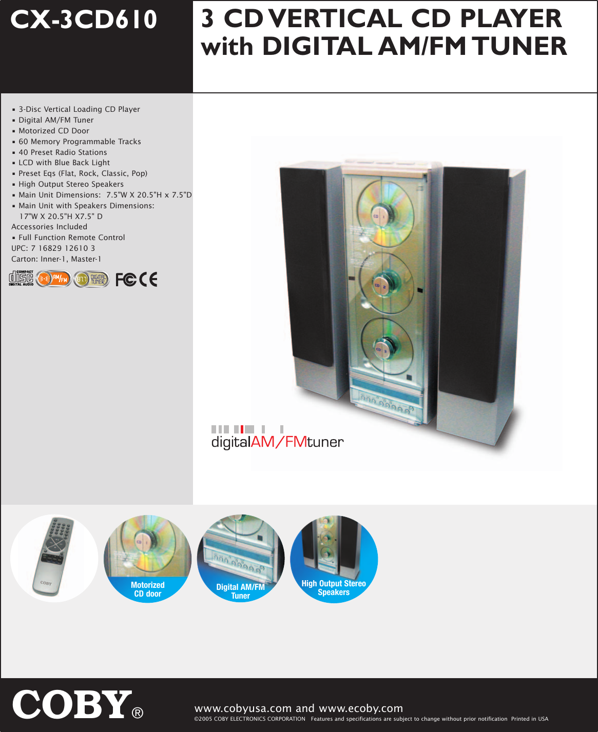 Page 1 of 1 - Coby-Electronic Coby-Electronic-Cx-3Cd610-Users-Manual-  Coby-electronic-cx-3cd610-users-manual