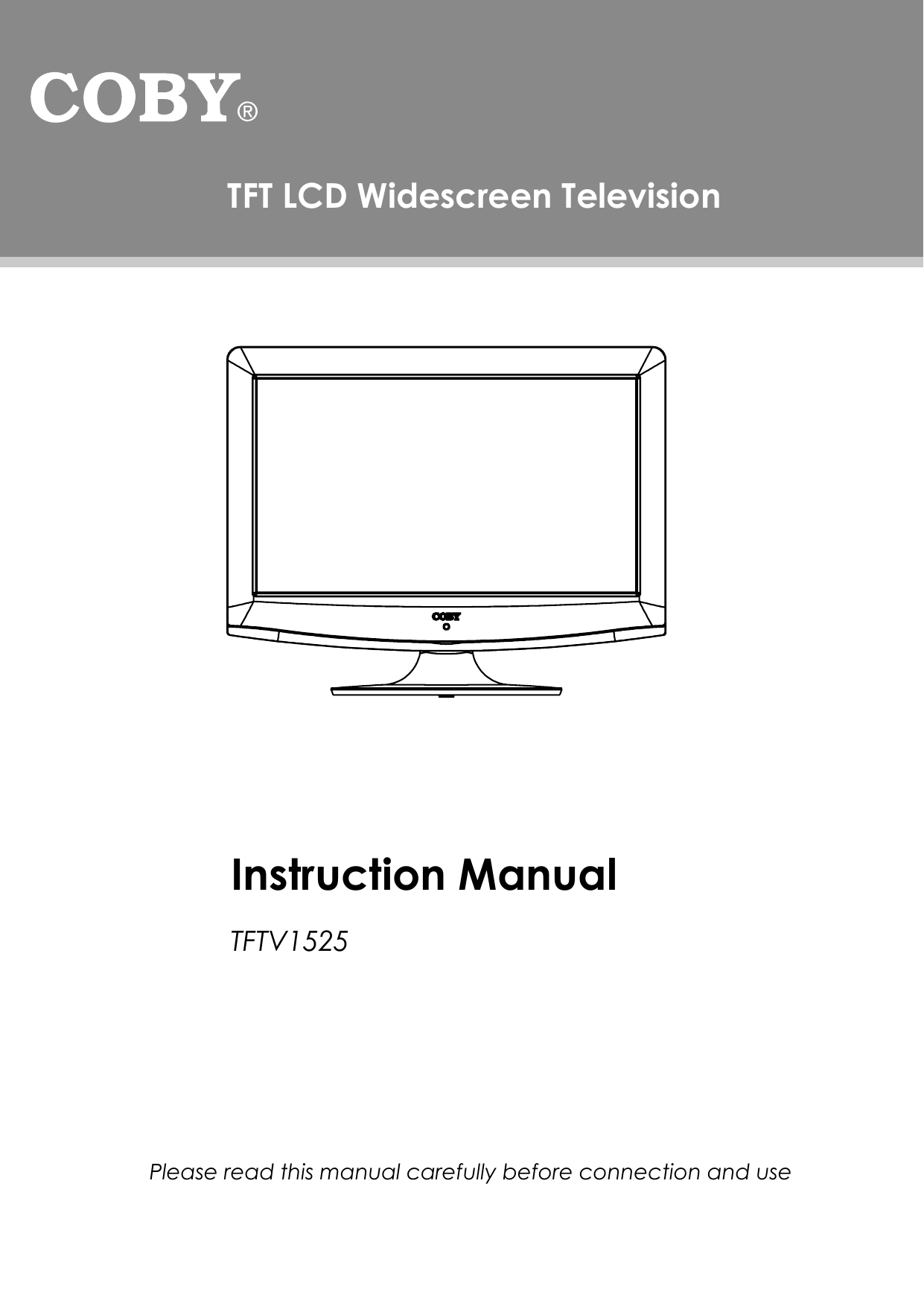 Coby Electronic Tftv1525 Users Manual