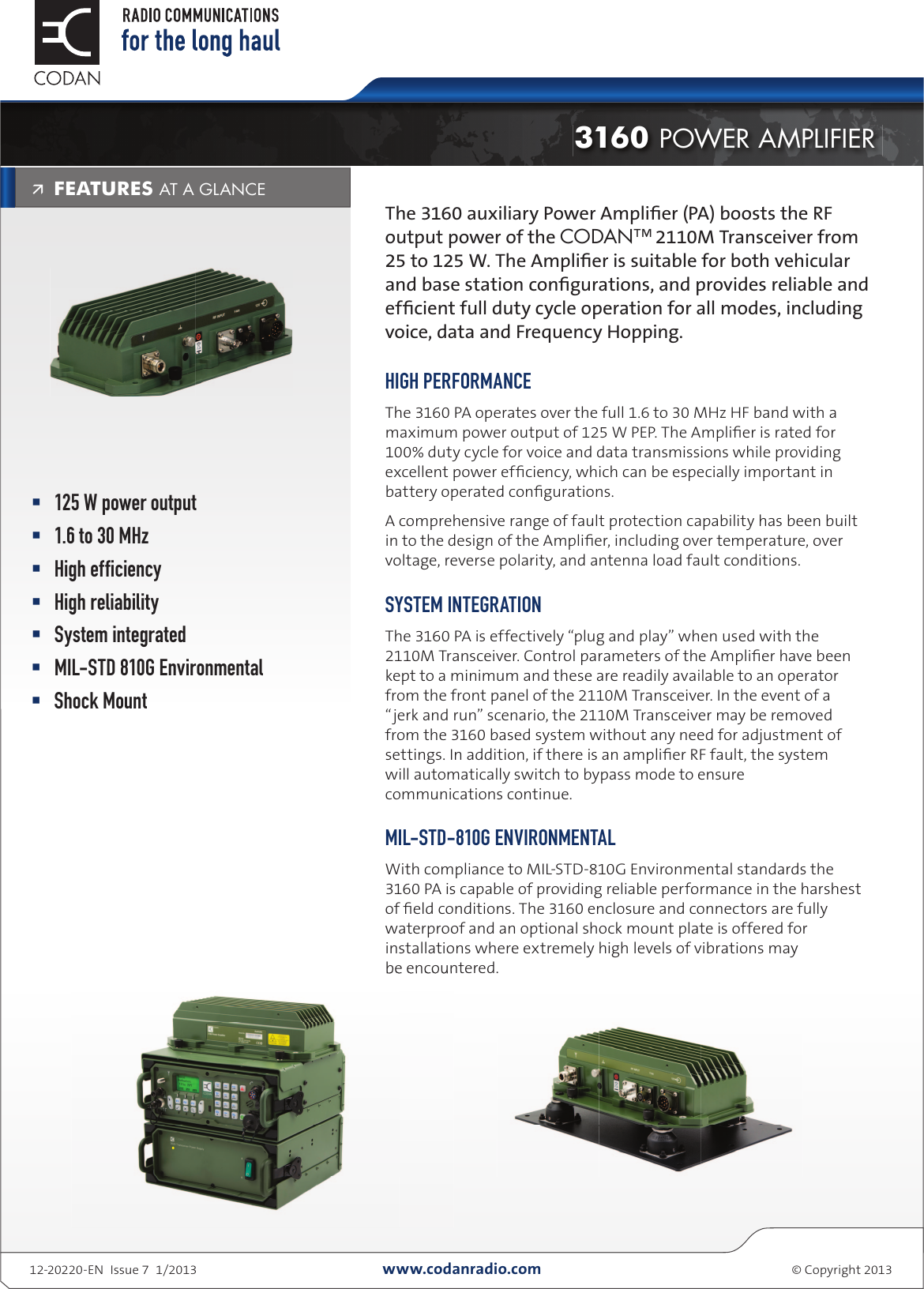 Page 1 of 2 - Codan  Codan-3160-Power-Amplifier