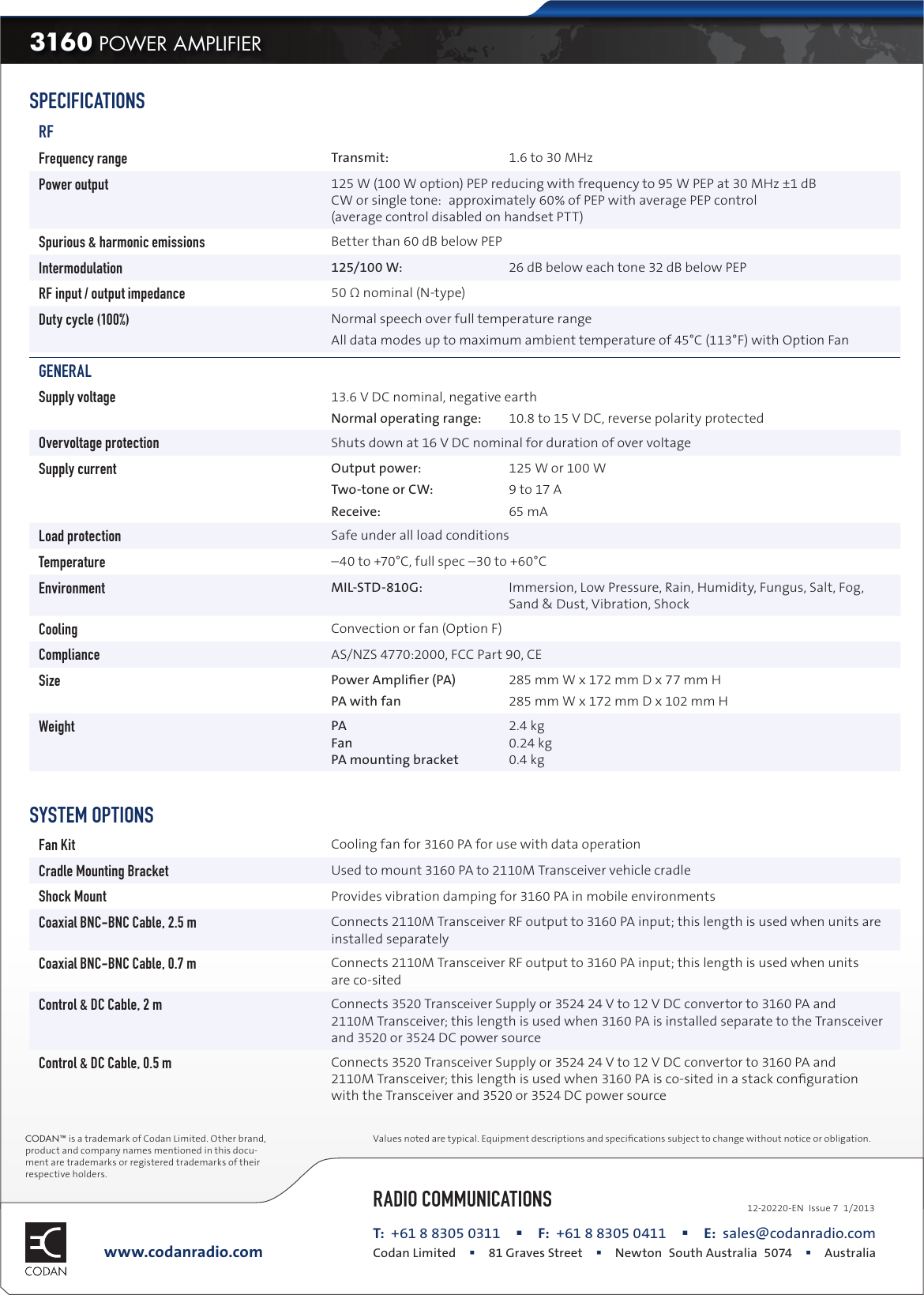 Page 2 of 2 - Codan  Codan-3160-Power-Amplifier