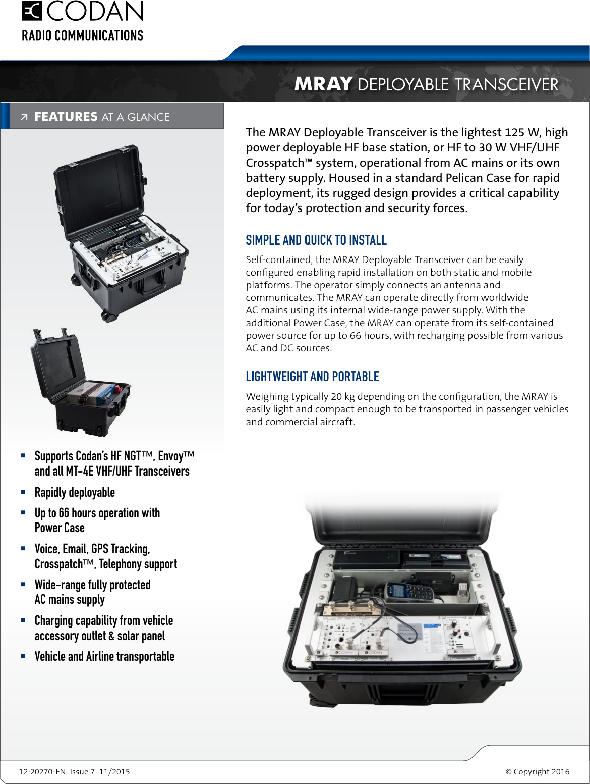 Page 1 of 2 - Codan  Codan-MRAY-Transceiver