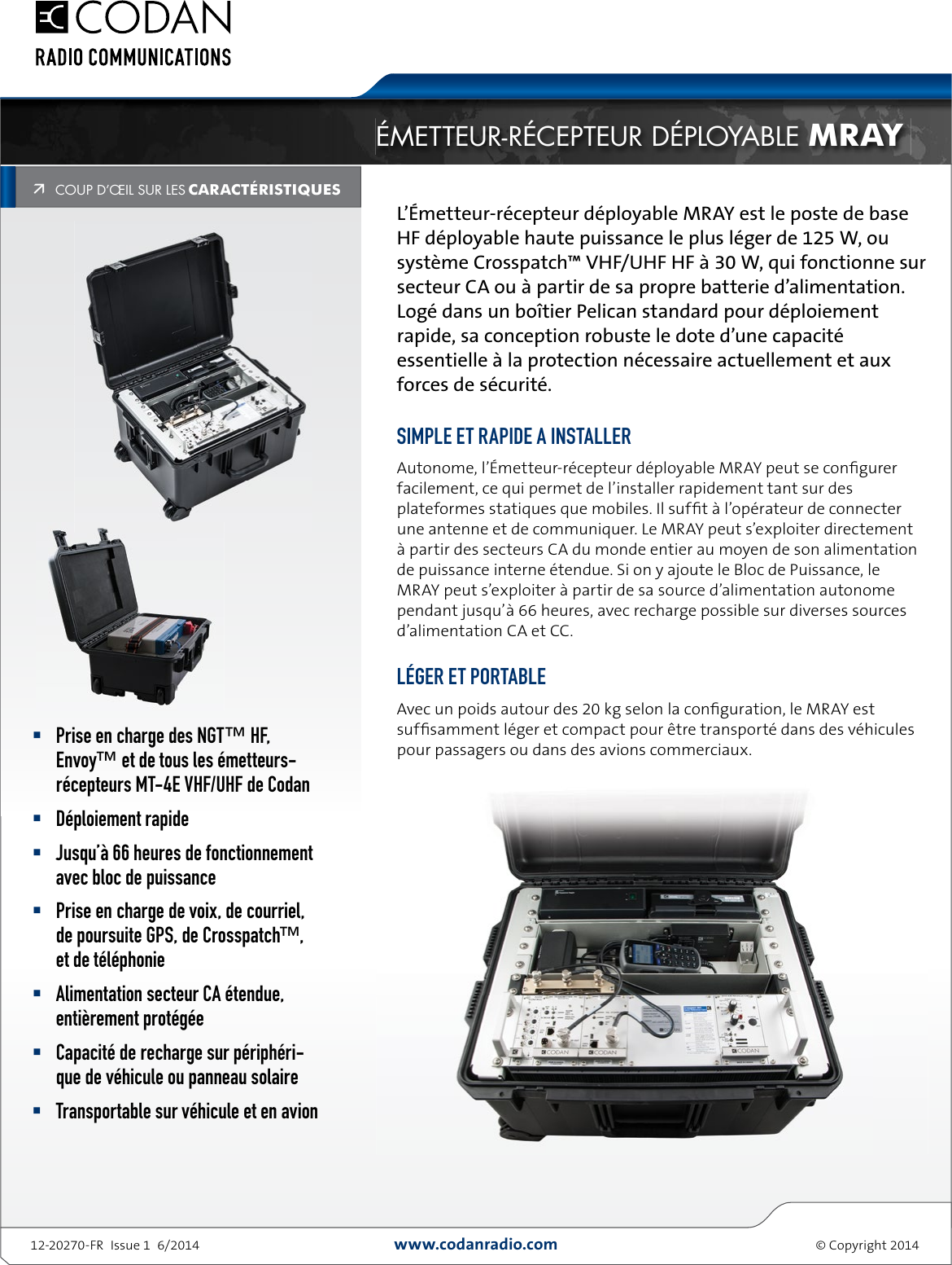 Page 1 of 2 - Codan  Codan-MRAY-Transportable-Transceiver FR2