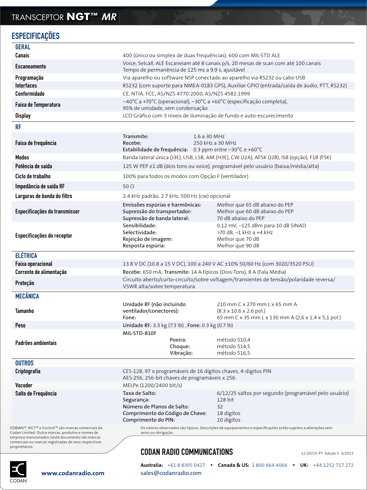 Page 3 of 3 - Codan  Codan-NGT-MR PT