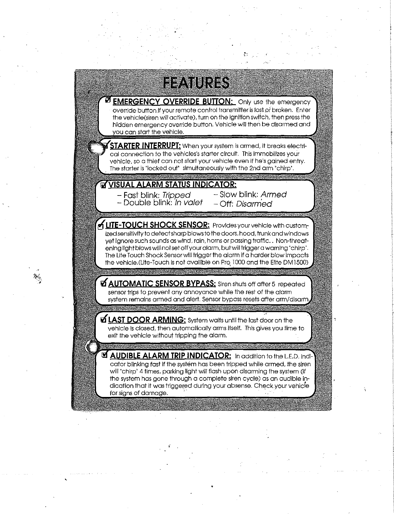 Page 4 of 9 - Code-Alarm Code-Alarm-Code-Alarm-Automobile-Alarm-1000-Users-Manual-  Code-alarm-code-alarm-automobile-alarm-1000-users-manual