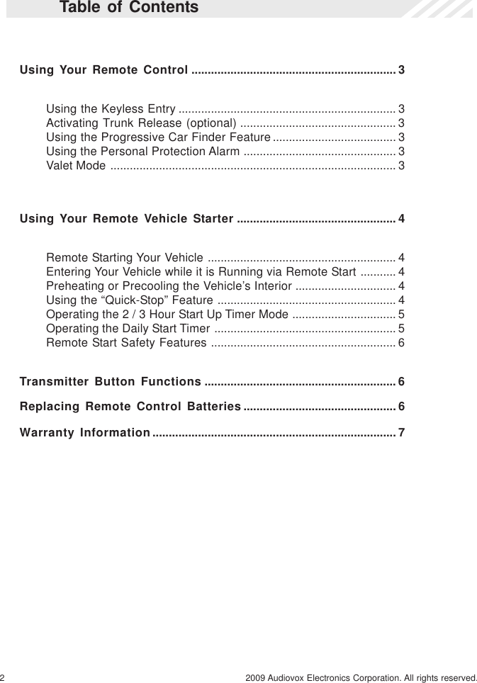 Page 2 of 8 - Code-Alarm Code-Alarm-Professional-Series-Ca-5050-Users-Manual- CA Elite 6 Series Install Rev A 4-13-09 Code-alarm-professional-series-ca-5050-users-manual