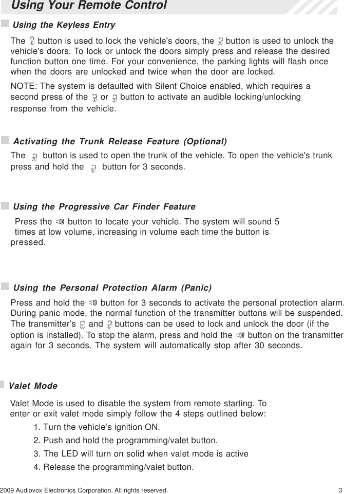 Page 3 of 8 - Code-Alarm Code-Alarm-Professional-Series-Ca-5050-Users-Manual- CA Elite 6 Series Install Rev A 4-13-09 Code-alarm-professional-series-ca-5050-users-manual