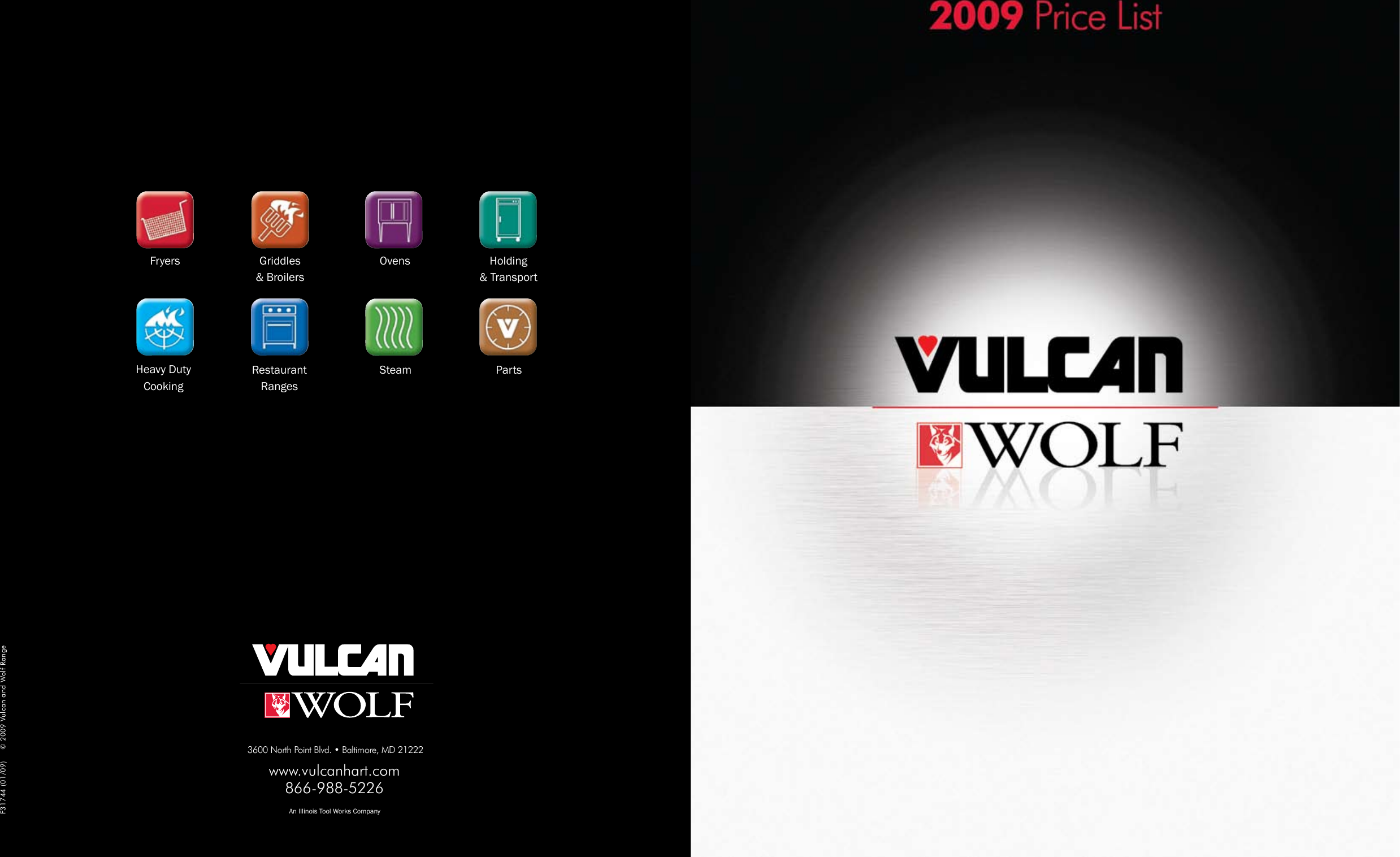 2009 Vulcan&Wolf Price Book