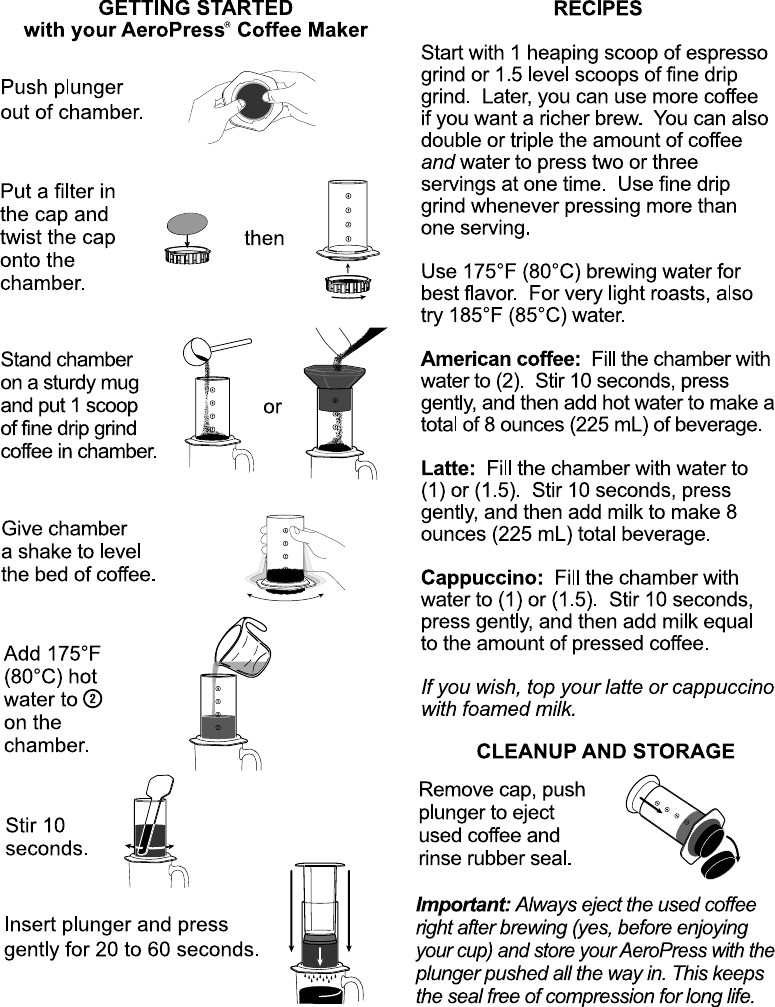 Page 1 of 2 - C  Aerobie-aeropress-instruction-manual