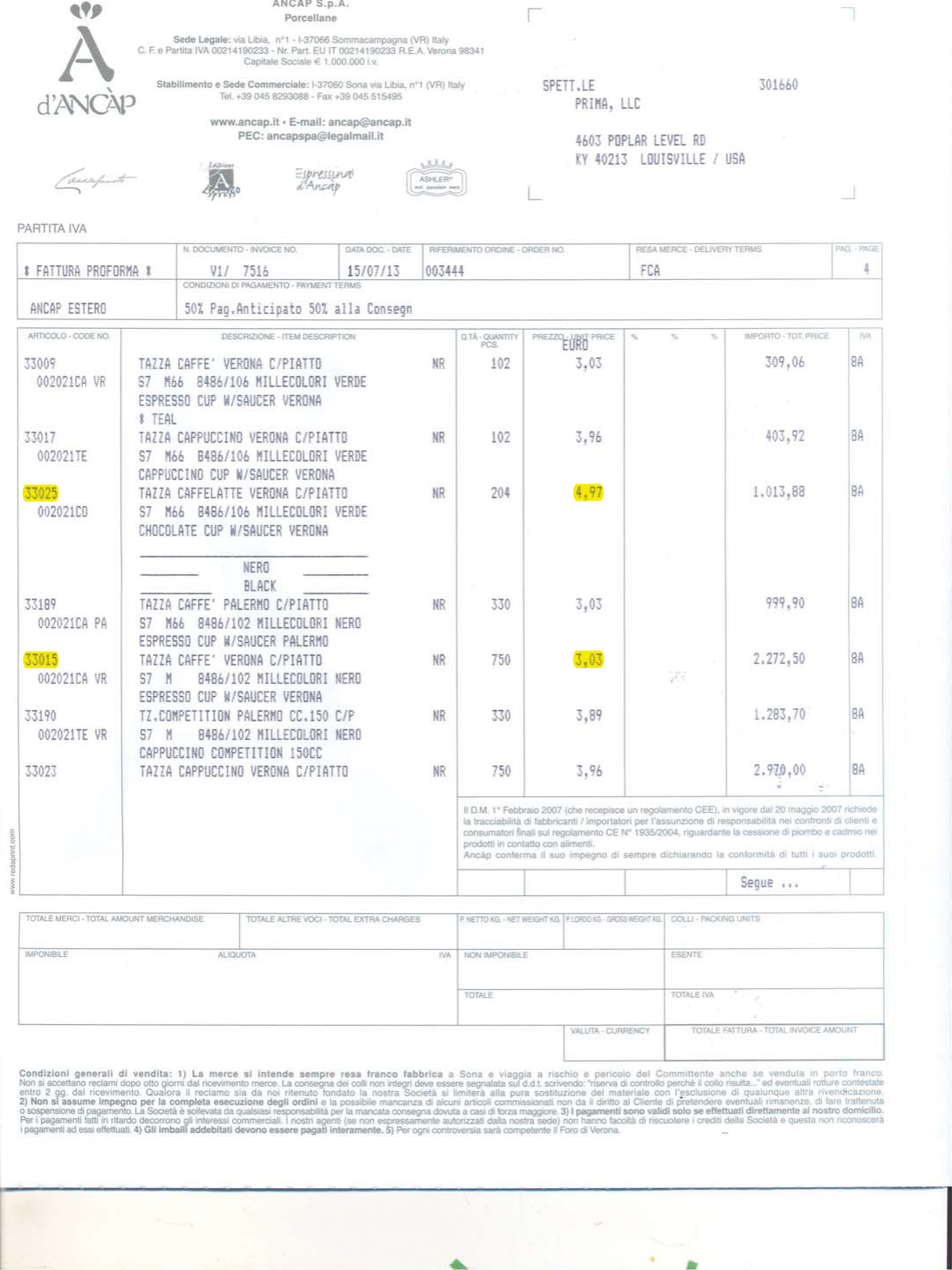Page 4 of 6 - PROFORMA INVOICE V1 7516 DTD. 15.07.2013_PRIMA 001  Ancap 33015 - 3.03 X 2