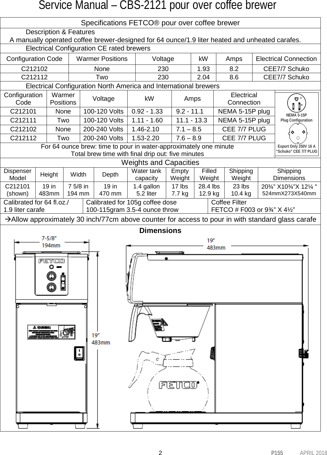 Page 2 of 10 - Cbs2121-user-manual