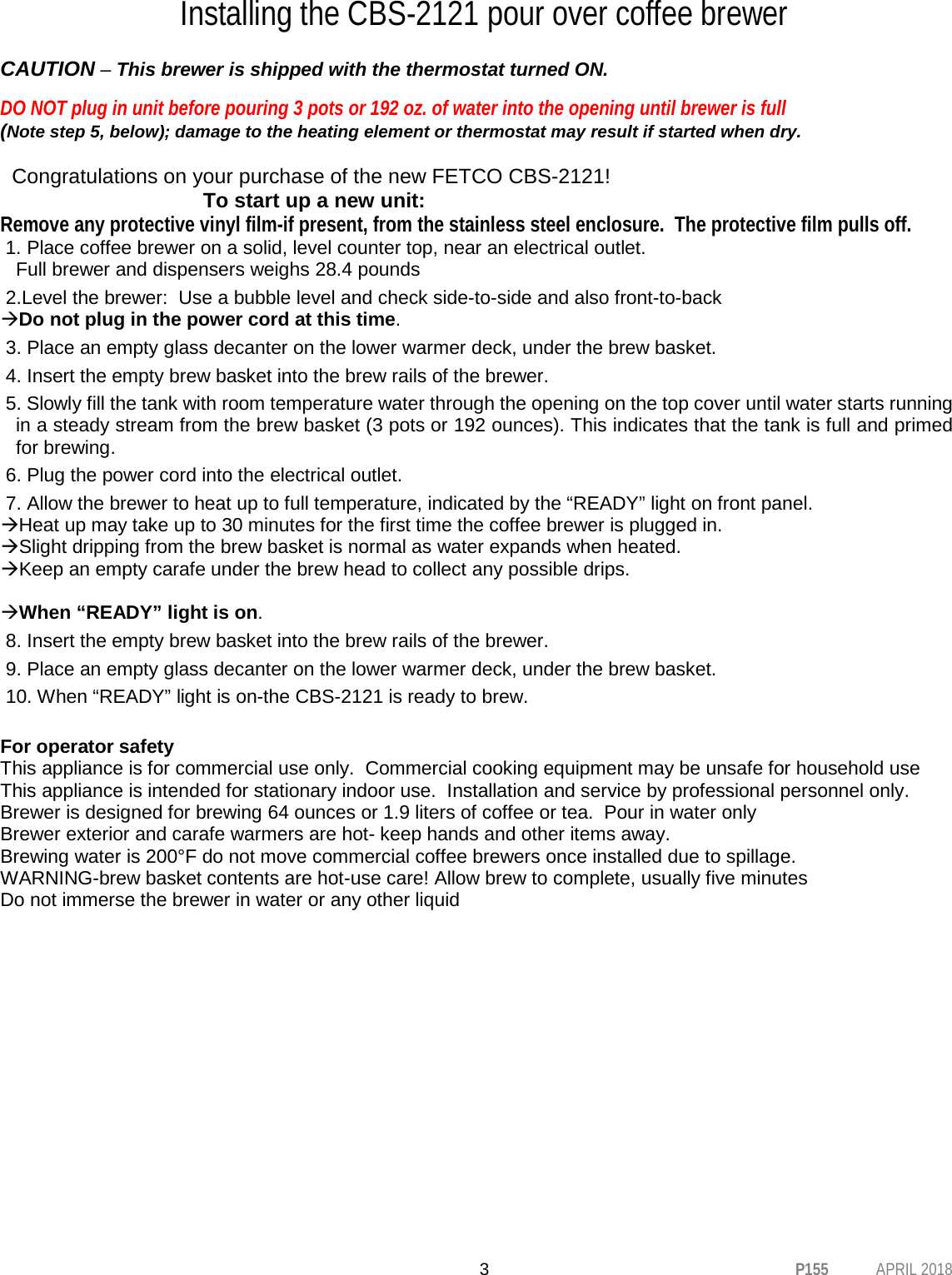 Page 3 of 10 - Cbs2121-user-manual