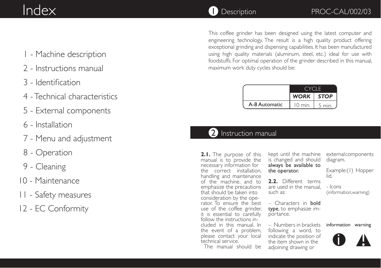 Page 2 of 8 - Compak-A8-Intruction Manual