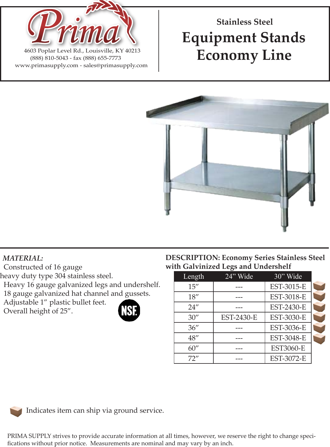 Page 1 of 1 - Equipment Stand