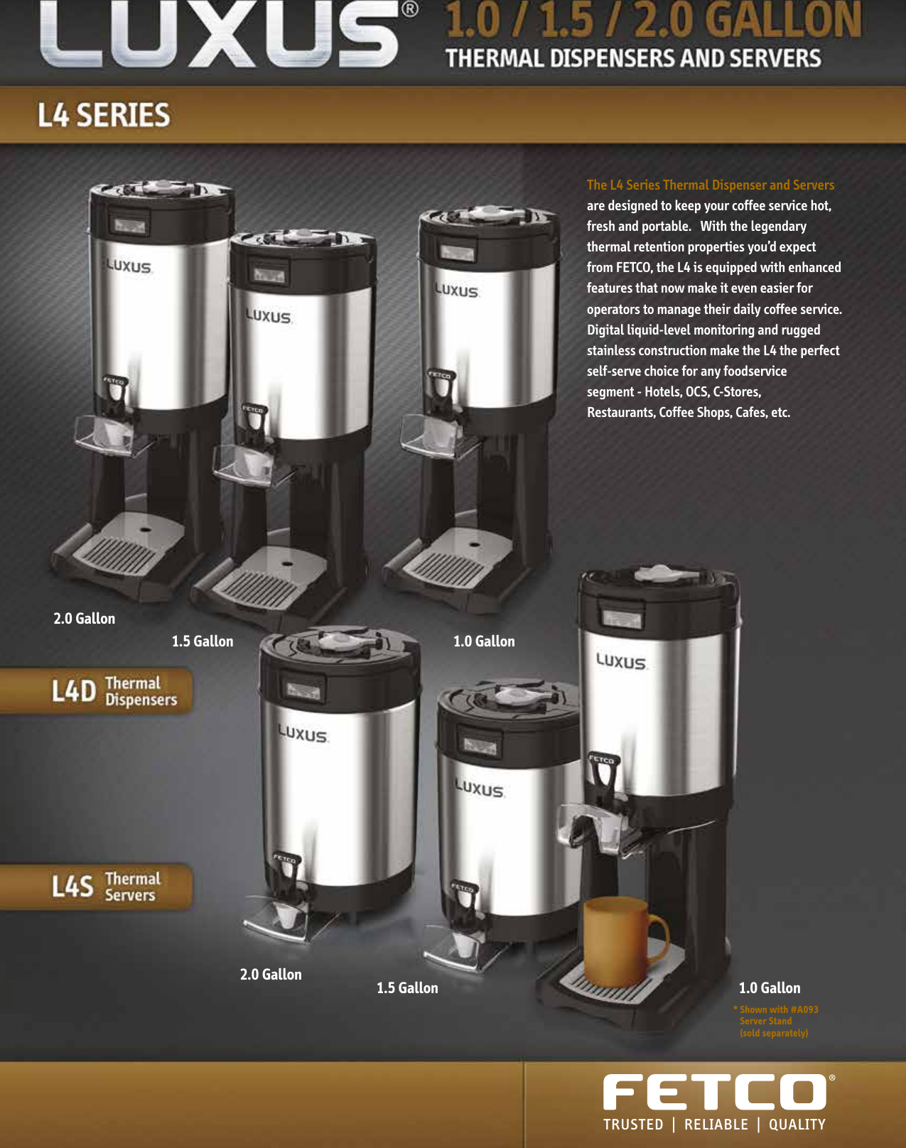 Page 1 of 4 - Fetco-L4-Series-Thermal-Dispenser 3 User Manual