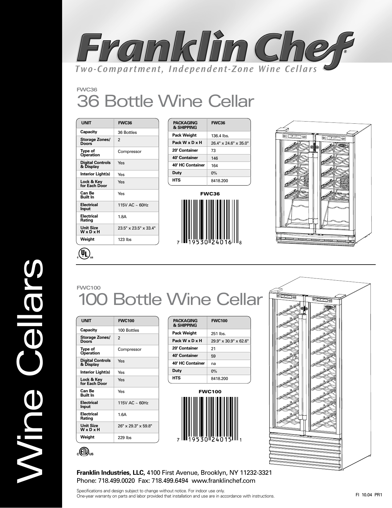 Page 2 of 2 - FR Sell Sheet/FWC36-100-  FWC100