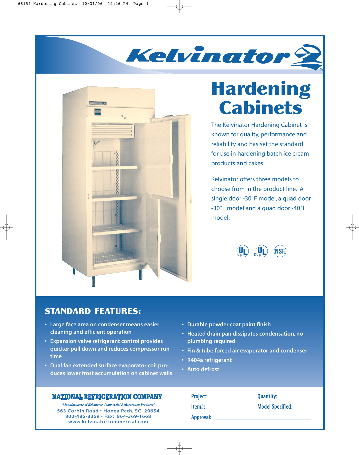68154 Hardening Kelvinator