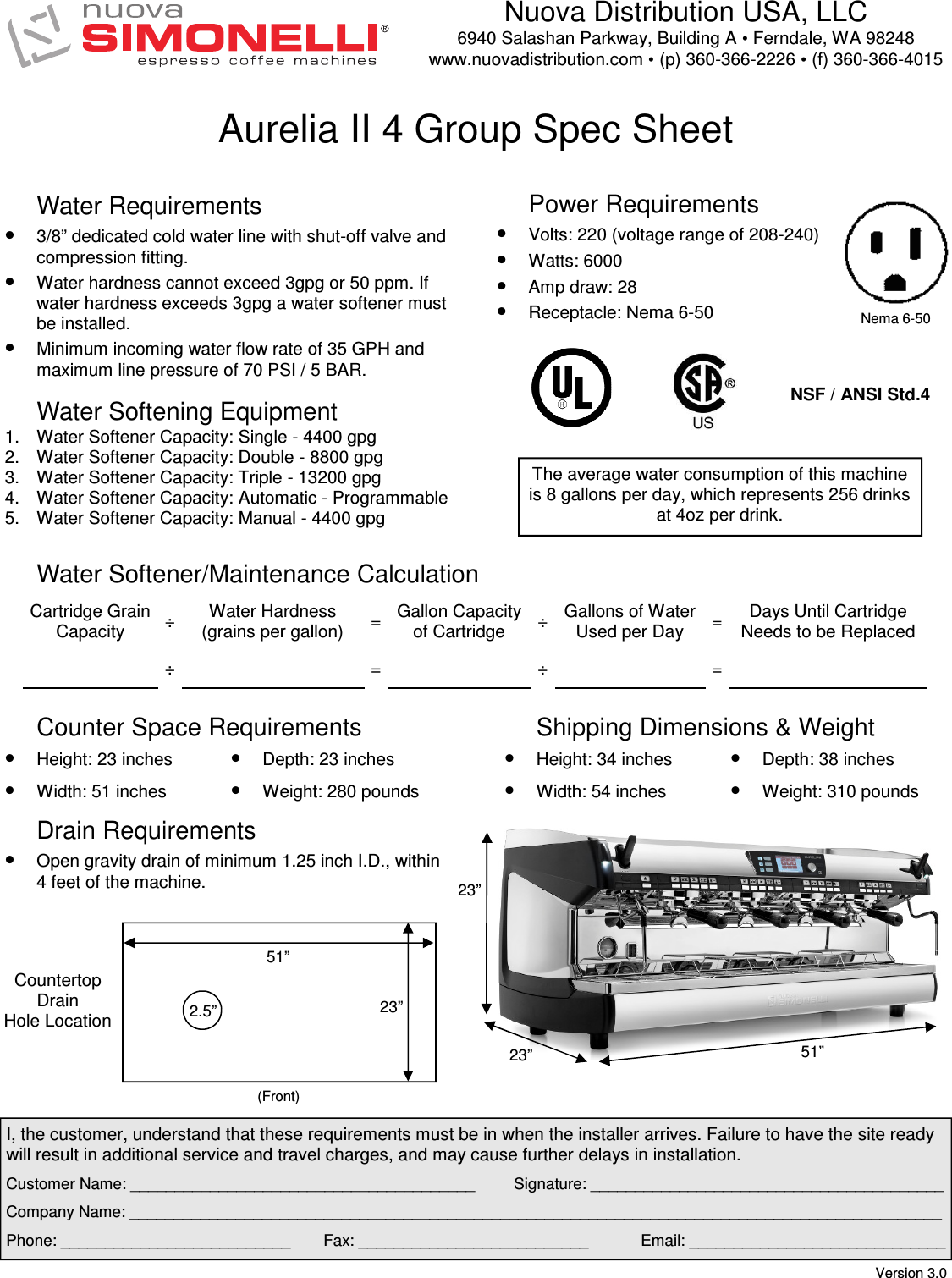 Page 1 of 1 - Nuova-simonelli-aurelia-ii-4-group-specs