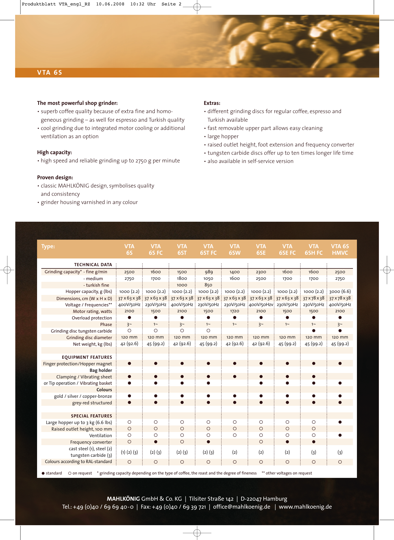 Page 2 of 2 - Produktblatt VTA_engl_RZ VTA 6 S Line Spec Sheet