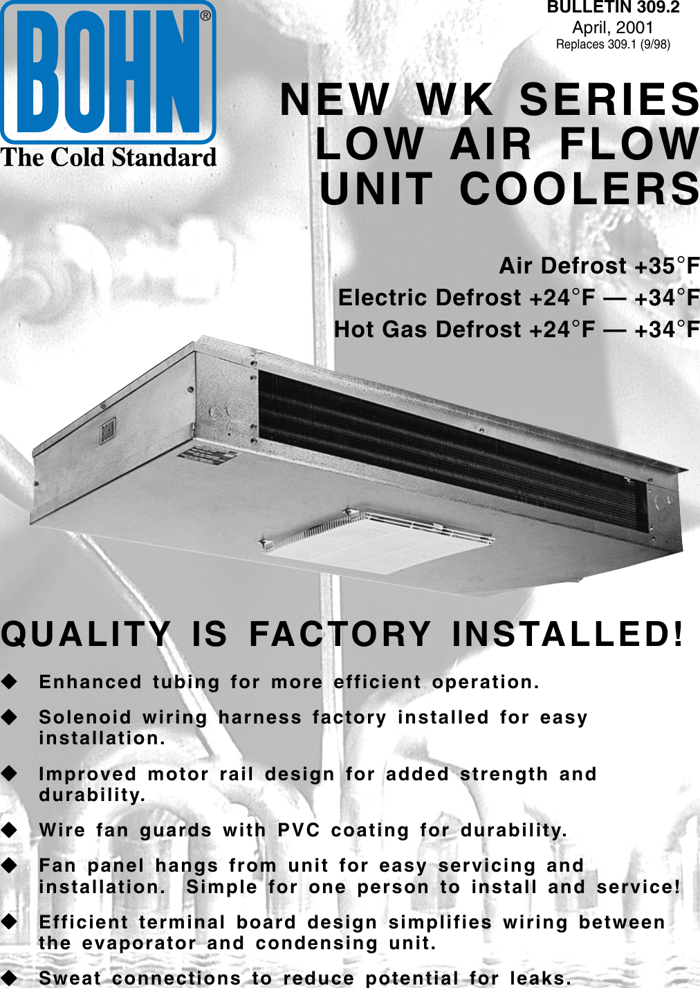 Page 1 of 8 - Bohn WK 309.2  WKE Evaporator Coil