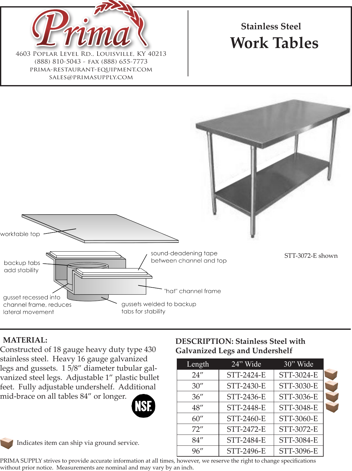 Page 1 of 2 - Work Tables