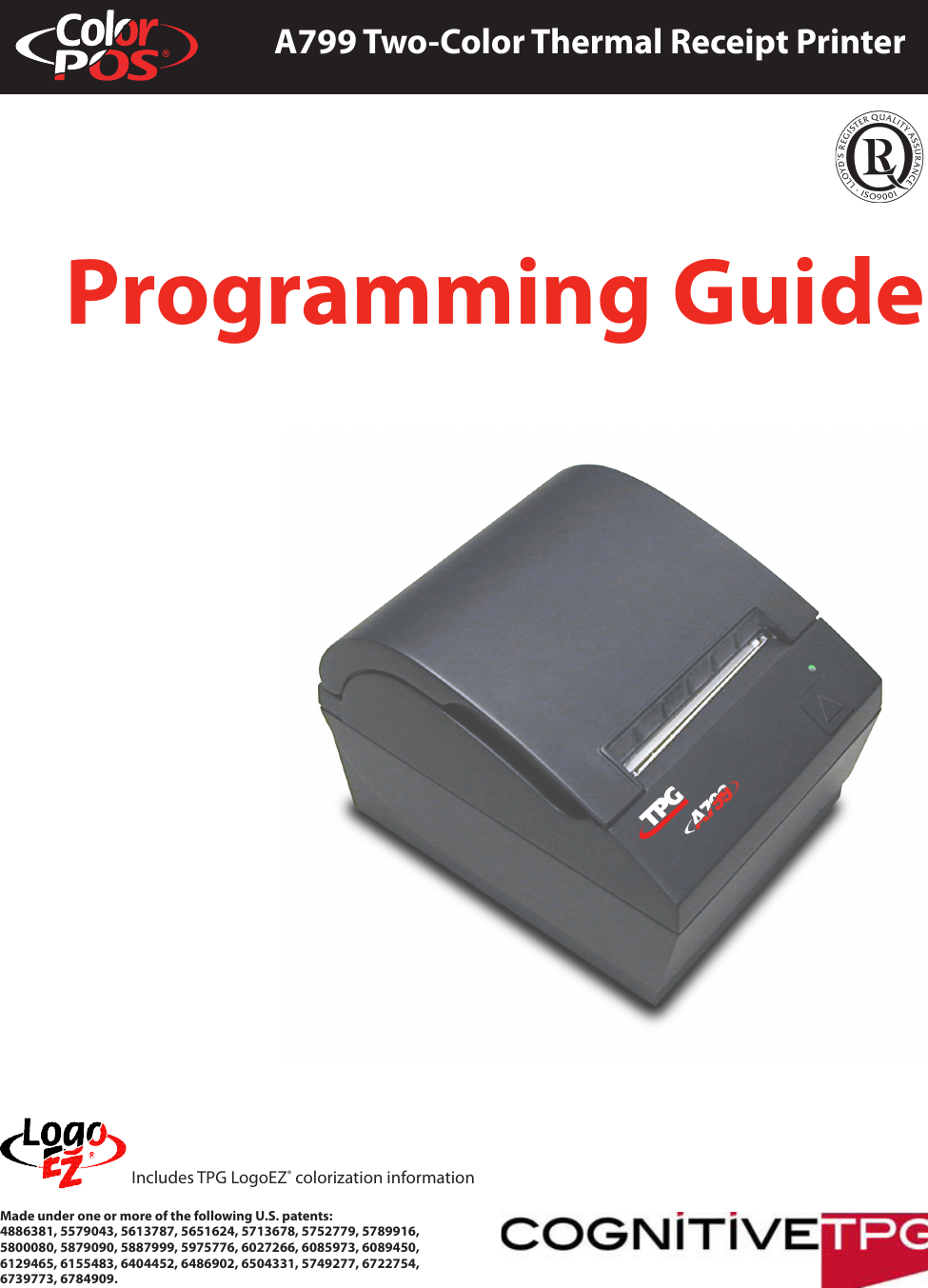 Cognitive Solutions Printer A799 Users Manual