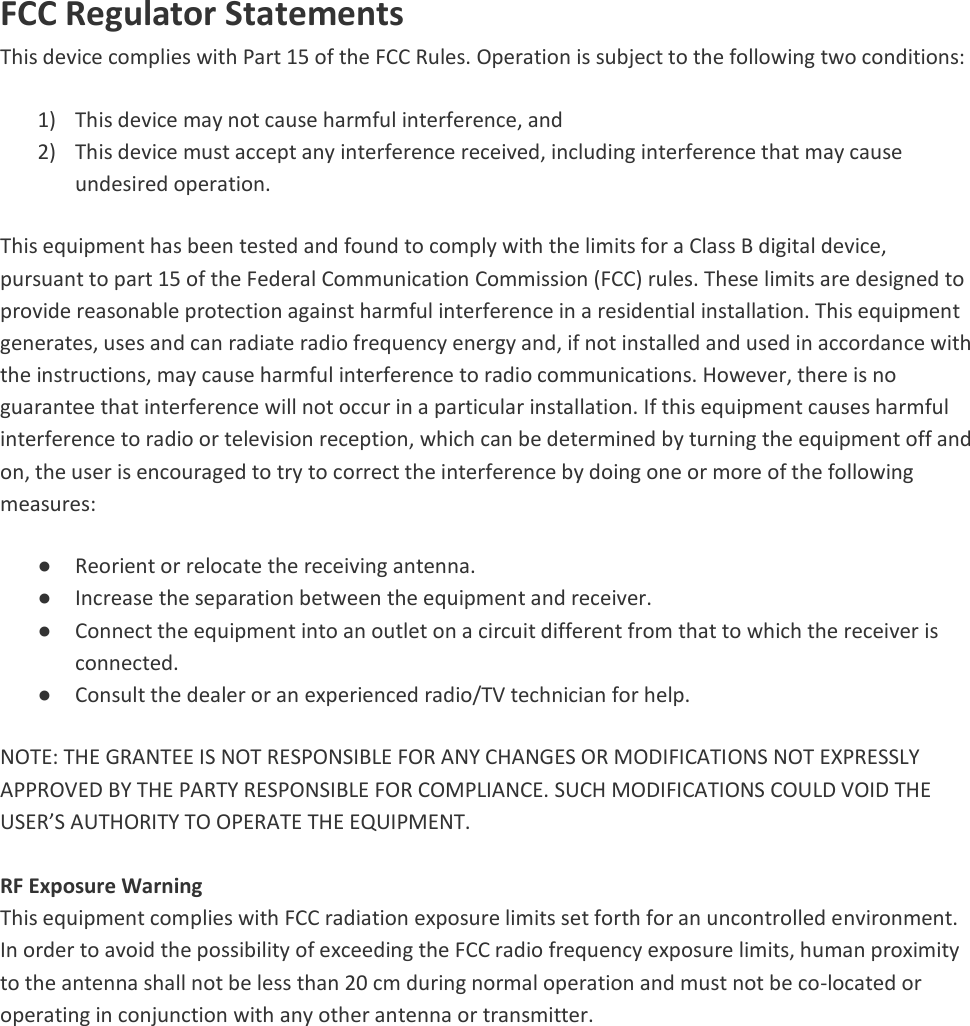 Cognitive Systems Radio Sensor User Manual