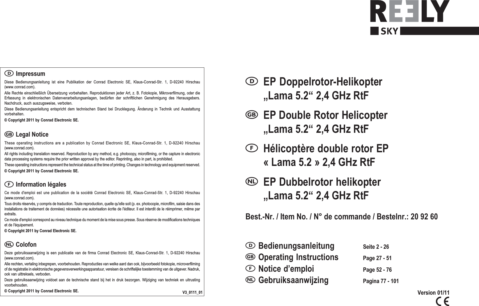 Colco Model Lama5 J 2 4g 4ch Rc Helicopter User Manual Colco 2 4g Lama5 J R Tte Usermanual