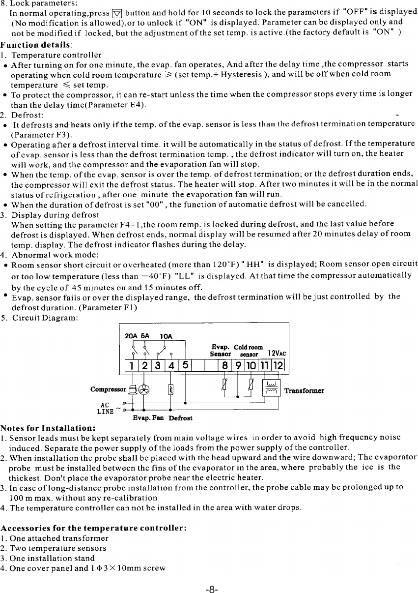 Page 8 of 12 - Coldtech Coldtech-Cfd-1F-Users-Manual-  Coldtech-cfd-1f-users-manual