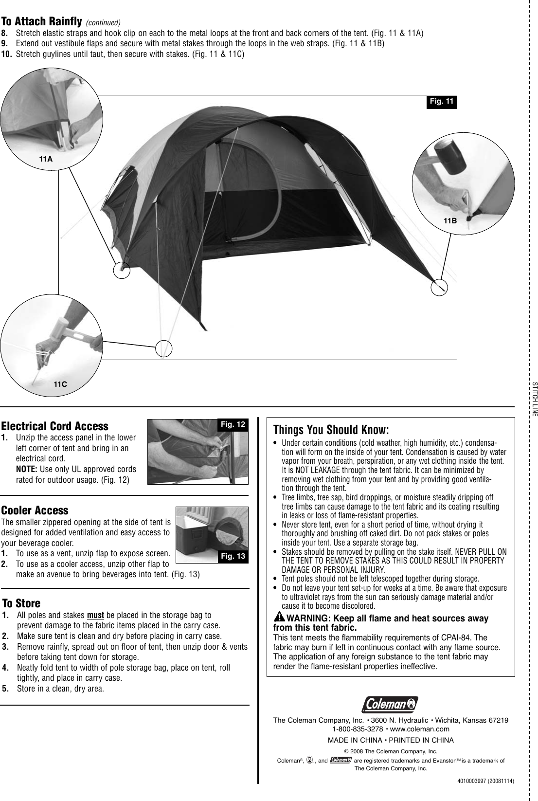 Page 2 of 2 - Coleman Coleman-2000001589-Users-Manual- Evanston 6 Tent 2000001589  Coleman-2000001589-users-manual
