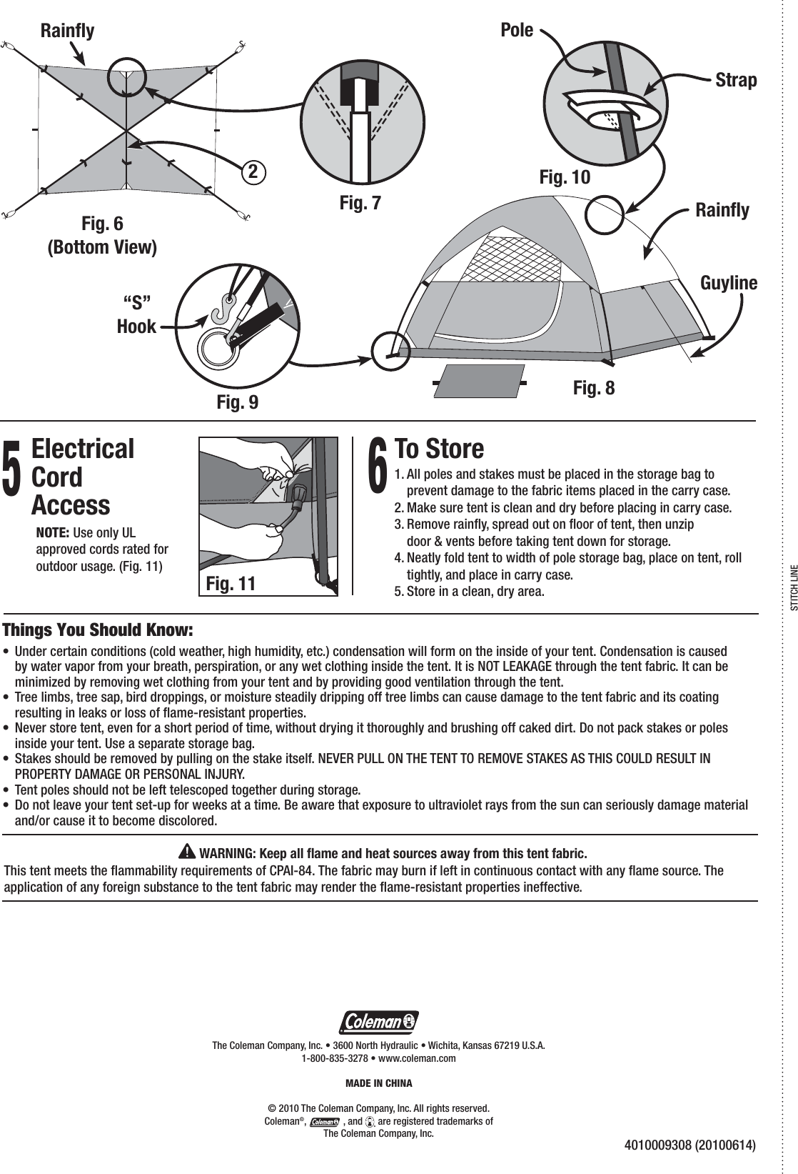 Page 2 of 2 - Coleman Coleman-2000007827-Users-Manual- 2000007827 - Sundome 4 Tent  Coleman-2000007827-users-manual