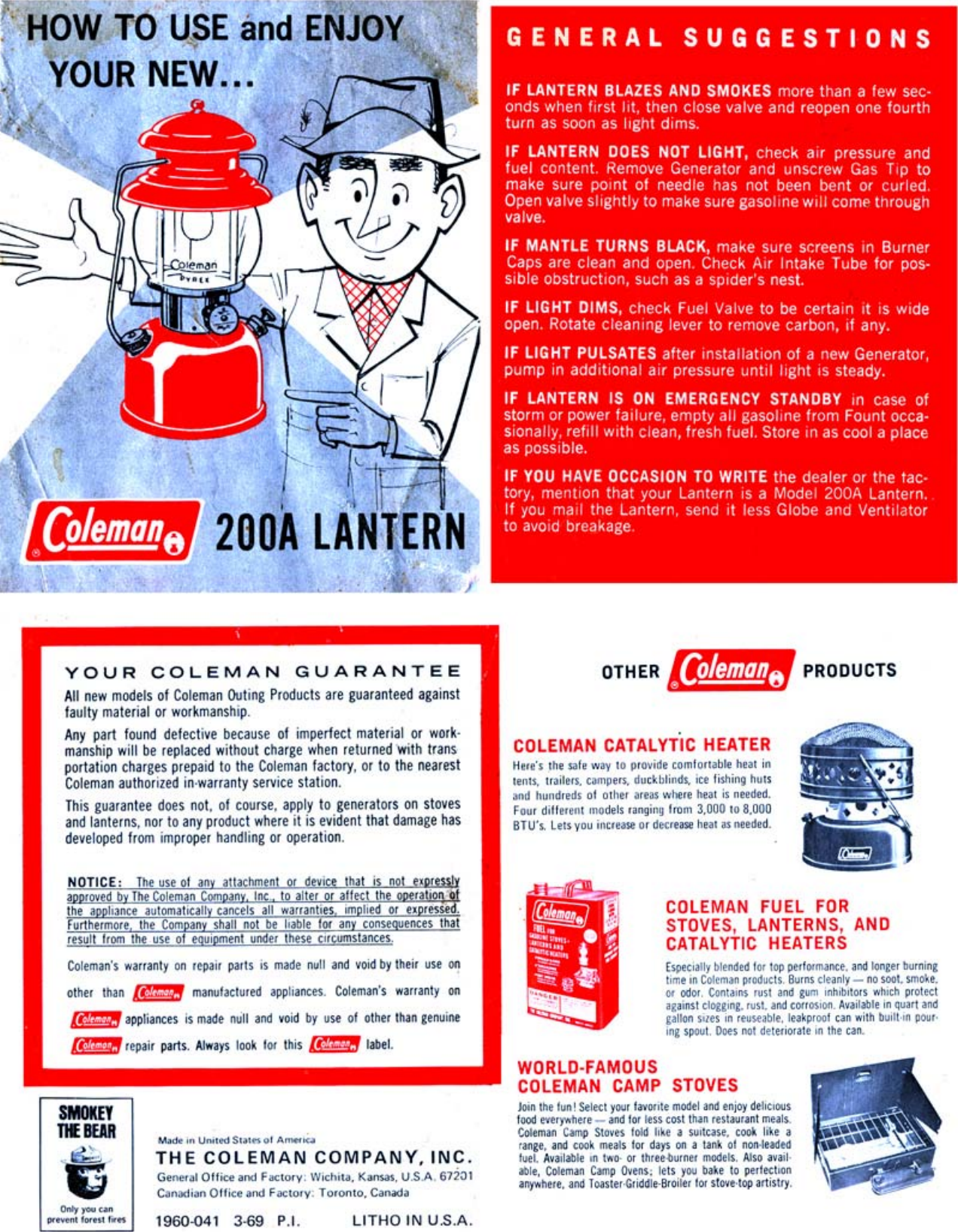 Page 1 of 4 - Coleman Coleman-200A-Users-Manual- 200A Series Lantern  Coleman-200a-users-manual