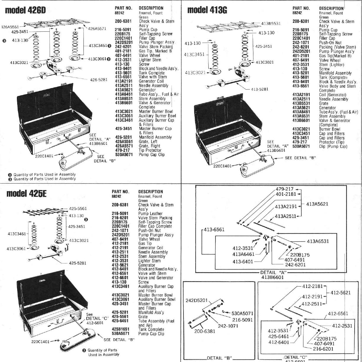 Page 2 of 4 - Coleman Coleman-413G-Users-Manual- 426D Stove  Coleman-413g-users-manual