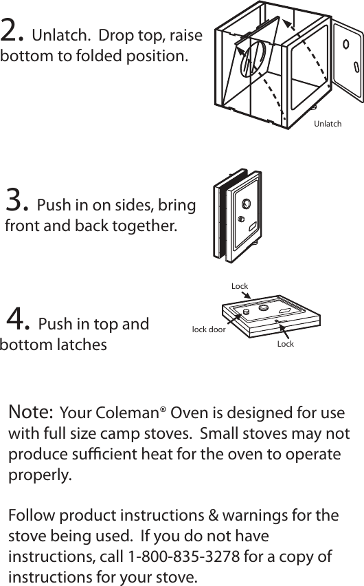 Page 4 of 5 - Coleman Coleman-5010-Users-Manual- 5010 - Camp Oven Series  Coleman-5010-users-manual