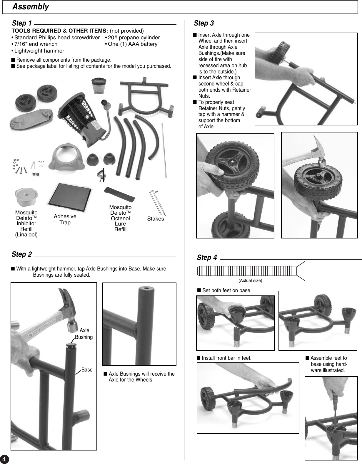 Page 4 of 12 - Coleman Coleman-8Fa3-Users-Manual- 2910A100 - Mosquito Deleto™  Coleman-8fa3-users-manual