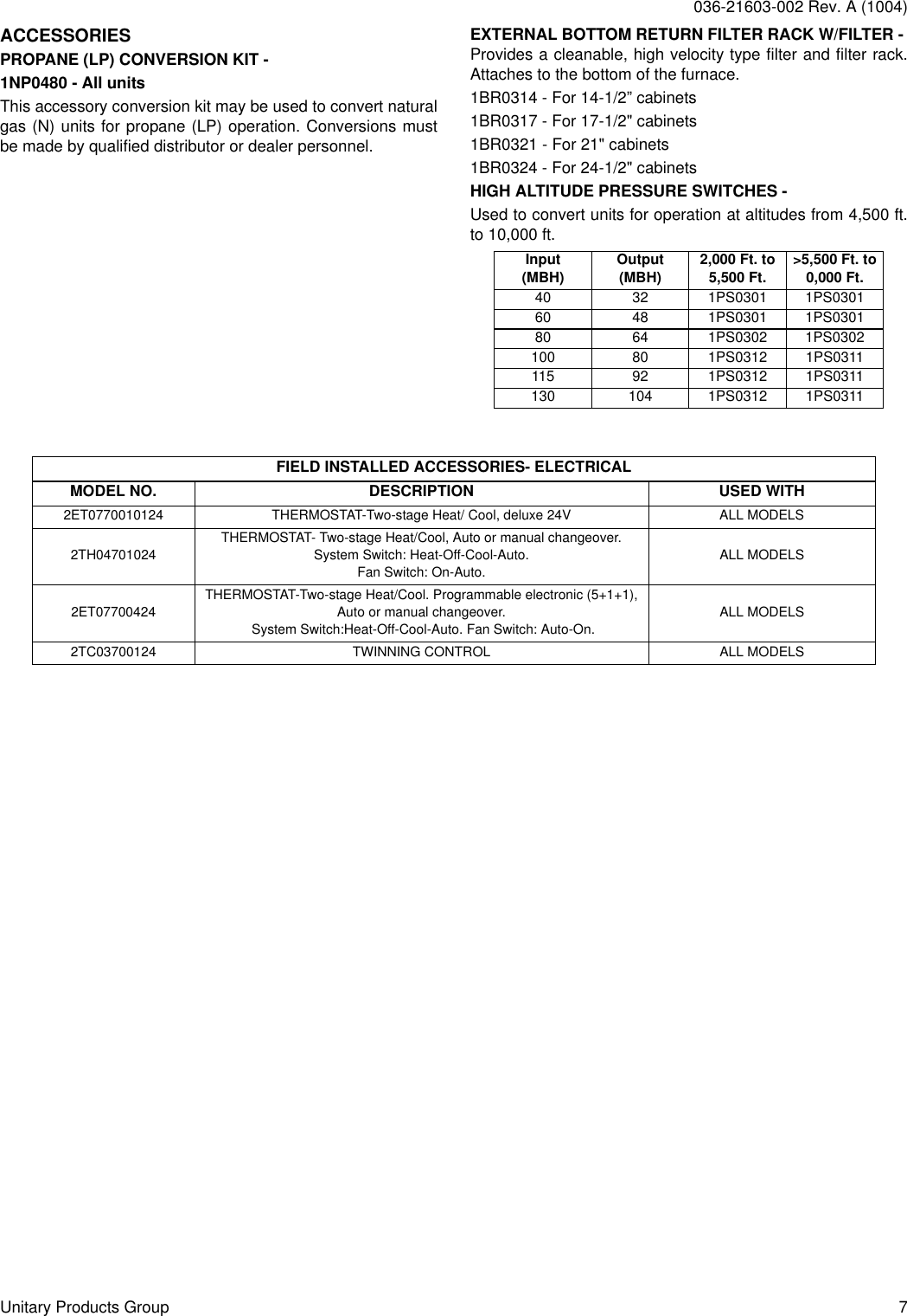 Page 7 of 8 - Coleman Coleman-Echelon-Fc8T-Users-Manual- 036-21602-002-A-1004  Coleman-echelon-fc8t-users-manual