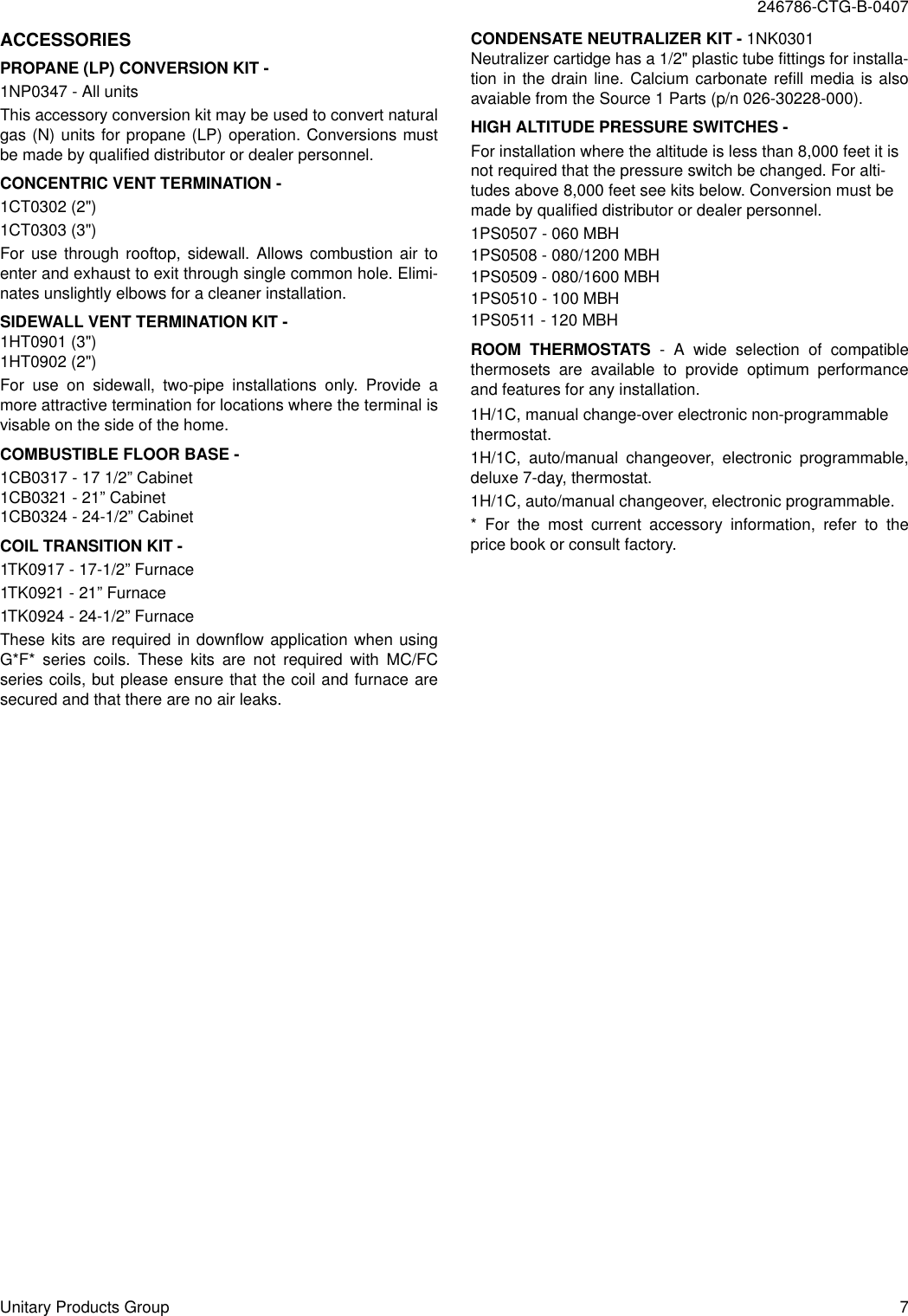 Page 7 of 8 - Coleman Coleman-Echelon-Fc9V-Users-Manual- 246785-YTG-B-0407  Coleman-echelon-fc9v-users-manual