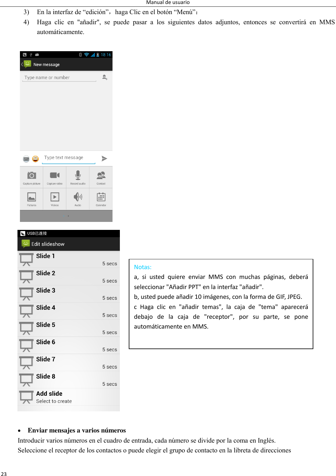 Page 23 of Collage Investments S22018 MOBILE PHONE User Manual 