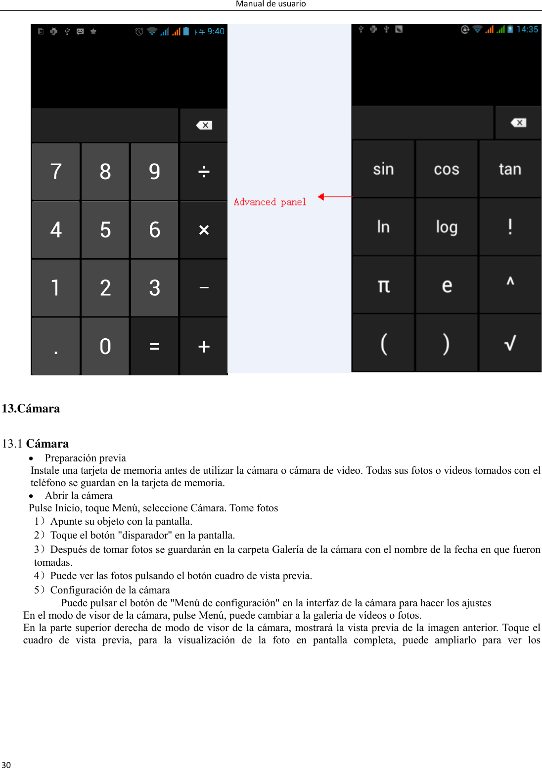 Page 30 of Collage Investments S22018 MOBILE PHONE User Manual 