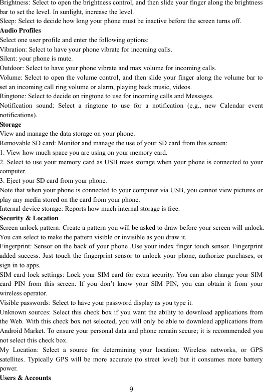 Page 9 of Collage Investments S2AD MOBILE PHONE User Manual R1 0 Kila UG